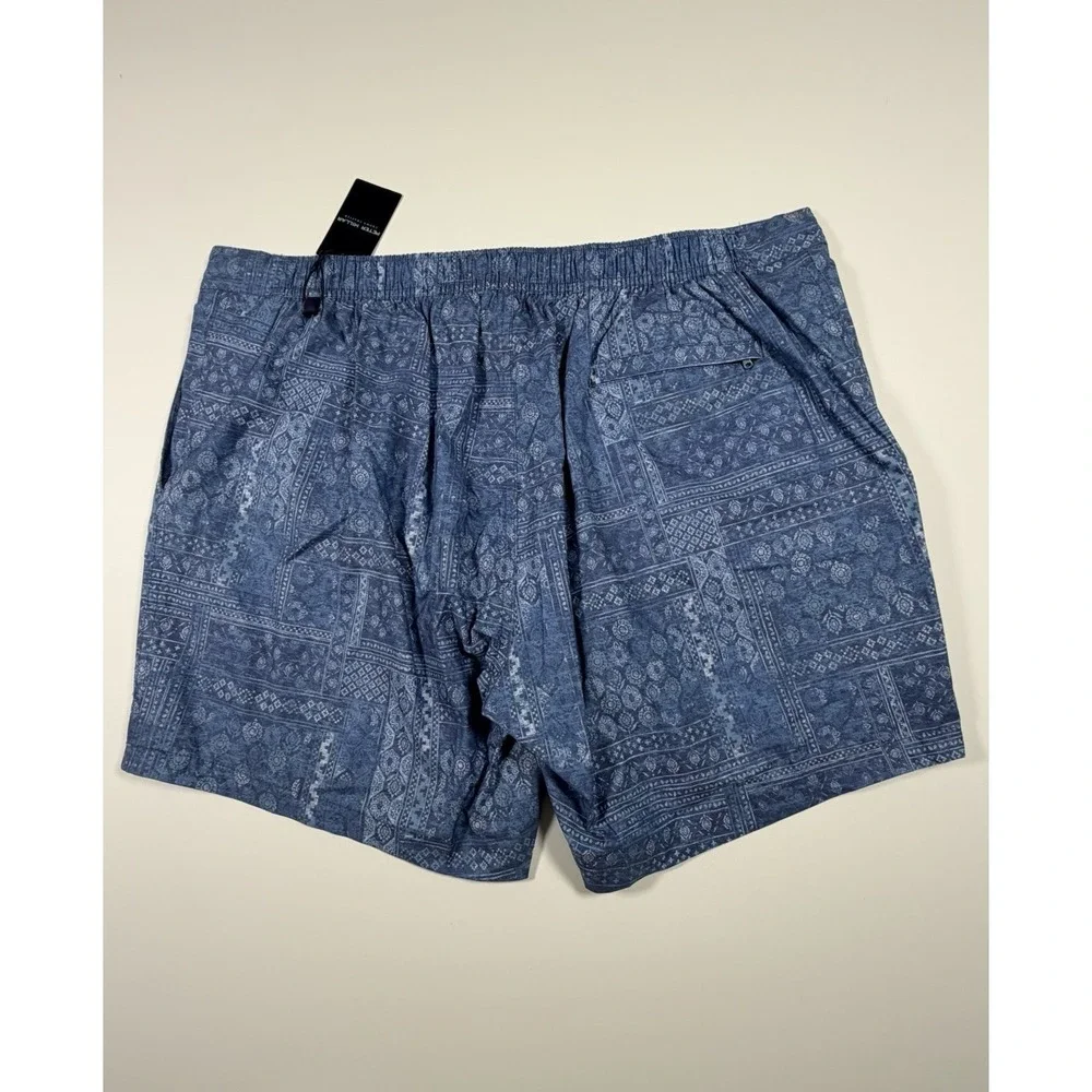 PETER MILLAR  Crown Crafted Men's XL Swim Trunk Shorts MS24XP03 Blue Print $110